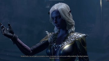 BG3 Viconia cutscene if I had approached her together with Shadowheart, Jaheira and Minsc