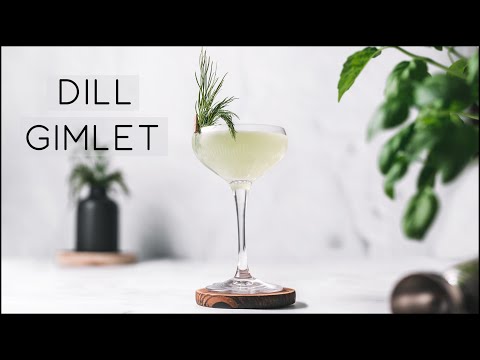 Gin Gimlet with Dill - Learn how to improvise a sour cocktail