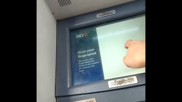 ATM MACHINE BDO FINGER PRINT NOT DETECT AND PROCEED TO PIN