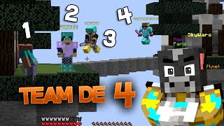 BATALLA CONTRA TEAM DE 4 JUGADORES | CON TRAMPA SKYWARS