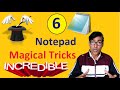 6 Amazing Notepad Magical tricks | Notepad Tutorial in hindi