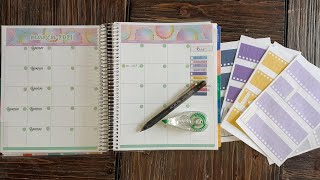 March Budget Set Up | Transaction Log Calendar | Erin Condren Monthly Planner