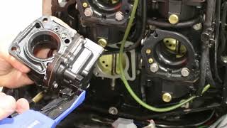 Johnson Outboard Type C Carburetor Rebuild Part 4 (Remounting the Carburetor to the Engine)