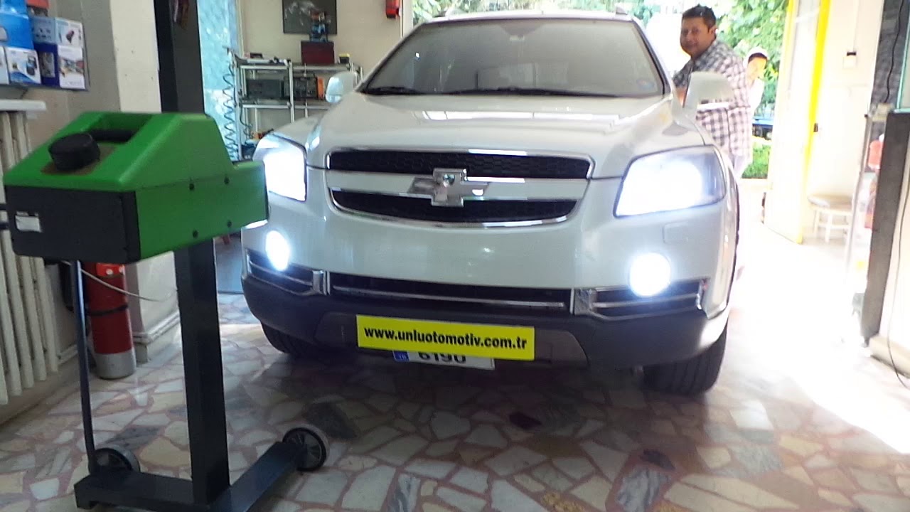 Chevrolet Captiva Farlara uzun kısa Sislere LED Lamba