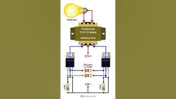 How to make 12V DC to 220V AC | 12V to 220V inverter #12vto220v #inverter