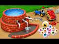 Giant Candy Eyes Appear Near New Water Well Build | Mini Tractor Construction