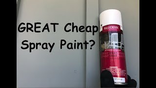 Is Red Devil Spray Paint Any Good? 1.60 Spray Paint Test Review.