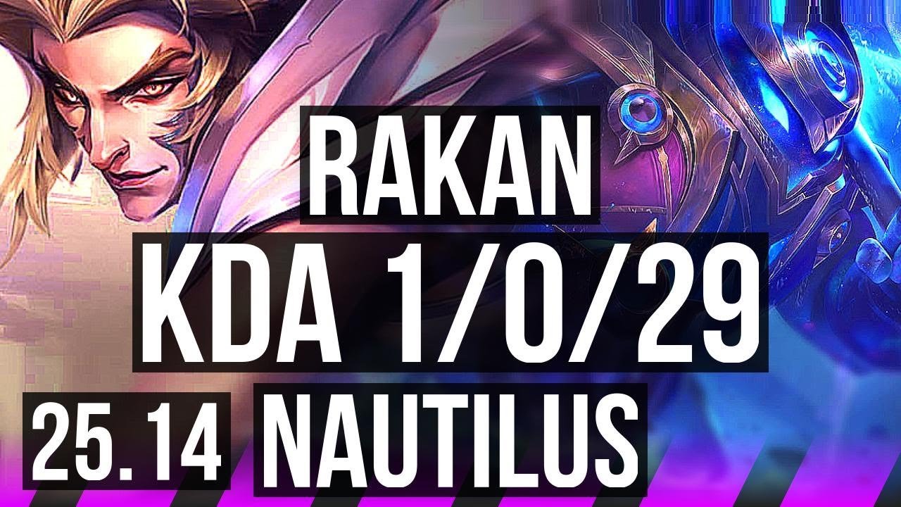 RAKAN & Sivir vs NAUTILUS & Xayah (SUP) | EUW Grandmaster | 25.14