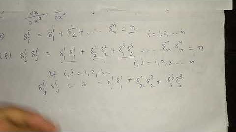 Notations used in Tensors Part 1 for B.Sc 2nd Year