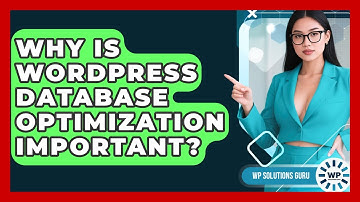 Why Is WordPress Database Optimization Important? - WP Solutions Guru