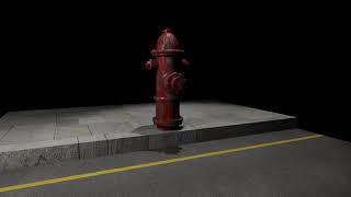 Blender 3d Hydrant-Hidrant Resident Evil Şehir Tarzı screenshot 4