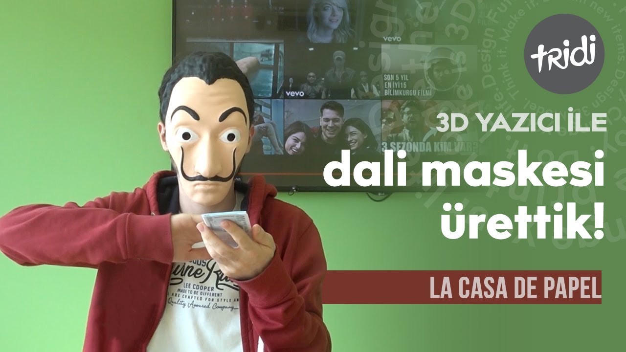 La Casa De Papel Dizisindeki Dali Maskesini Urettik Tridi Youtube