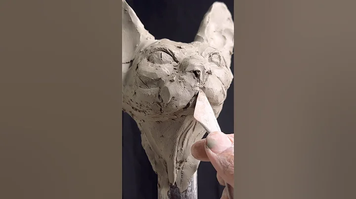 Watch the video about Sculpting a sphynx cat 🐈 Cat,clay part 3