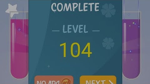 How To Solve Water Color Sort Level 104 | Shorts video