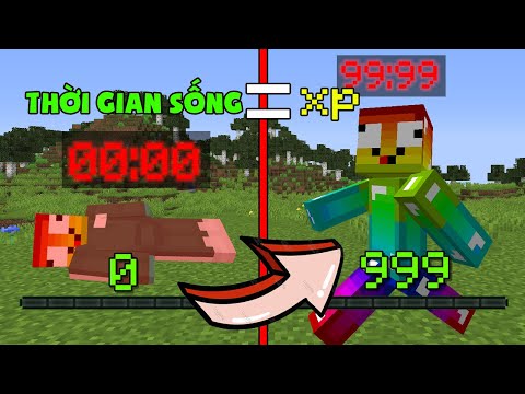 MINECRAFT SKYBLOCK 7 MÀU NHƯNG KINH NGHIỆM = THỜI GIAN SỐNG