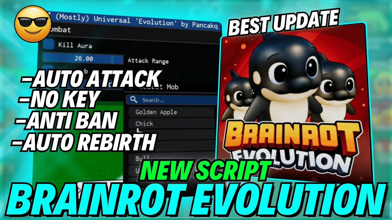 🧠 New Working Brainrot Evolution Script 2025 | Auto Attack, Auto ...