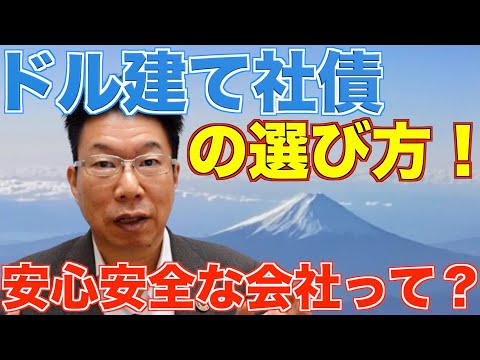 【364】初心者におすすめの社債とは？どんな社債が安心、安全なの？これを見ればすぐわかる！安心安全なドル建社債の選び方！
