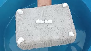 ASMR very soft sand white Ness dirt stone 🏔️ mixed full paste dusty dipping crumble in 🌊🥶💦 screenshot 5