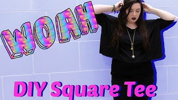 How to Make a Loose Crop Top | DIY Square Dolman Crop Top