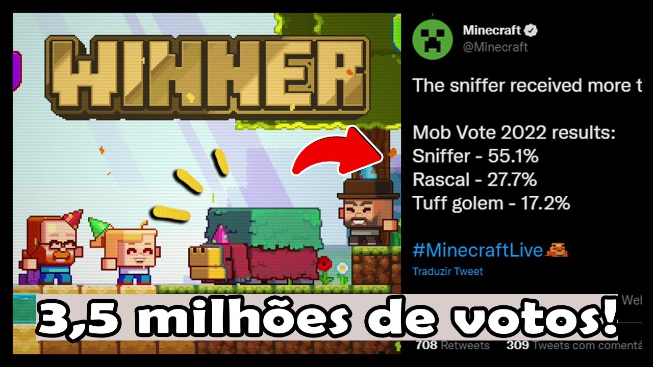 MINECRAFT LIVE 2022 - VOTAÇÃO DE MOBS OU BIOMA? VEJA O QUE DEVE