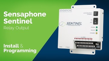 Sensaphone Sentinel Relay Output Installation and Programming