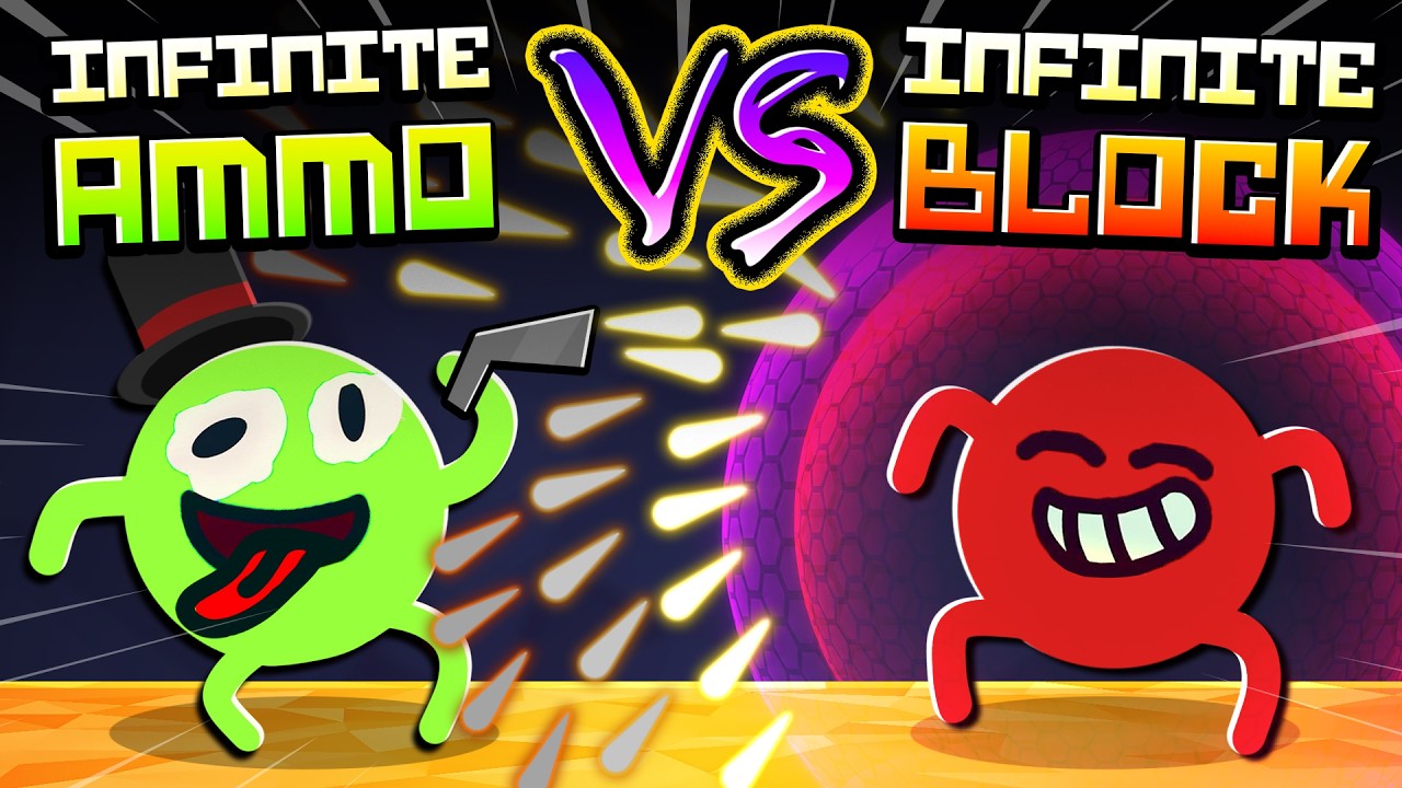 INFINITE AMMO vs INFINITE BLOCK! (Modded Rounds)