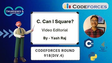 C. Can I Square?| Codeforces Round 918  (Div. 4) | Codeforces | DCC NIT-A