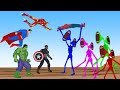 SuperHero: Hulk, Spiderman VS Evolution of Color Siren Head: Who is Stronger? | SUPER HEROES SHORTS