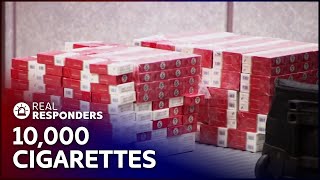AIRLINE WORKER CAUGHT WITH 10,000 CIGARETTES | CUSTOMS | REAL RESPONDERS