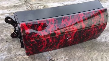 93-02 Pontiac Firebird / Trans Am Taillight Filler Panel Red Flames Hydrodipped Hydrographics