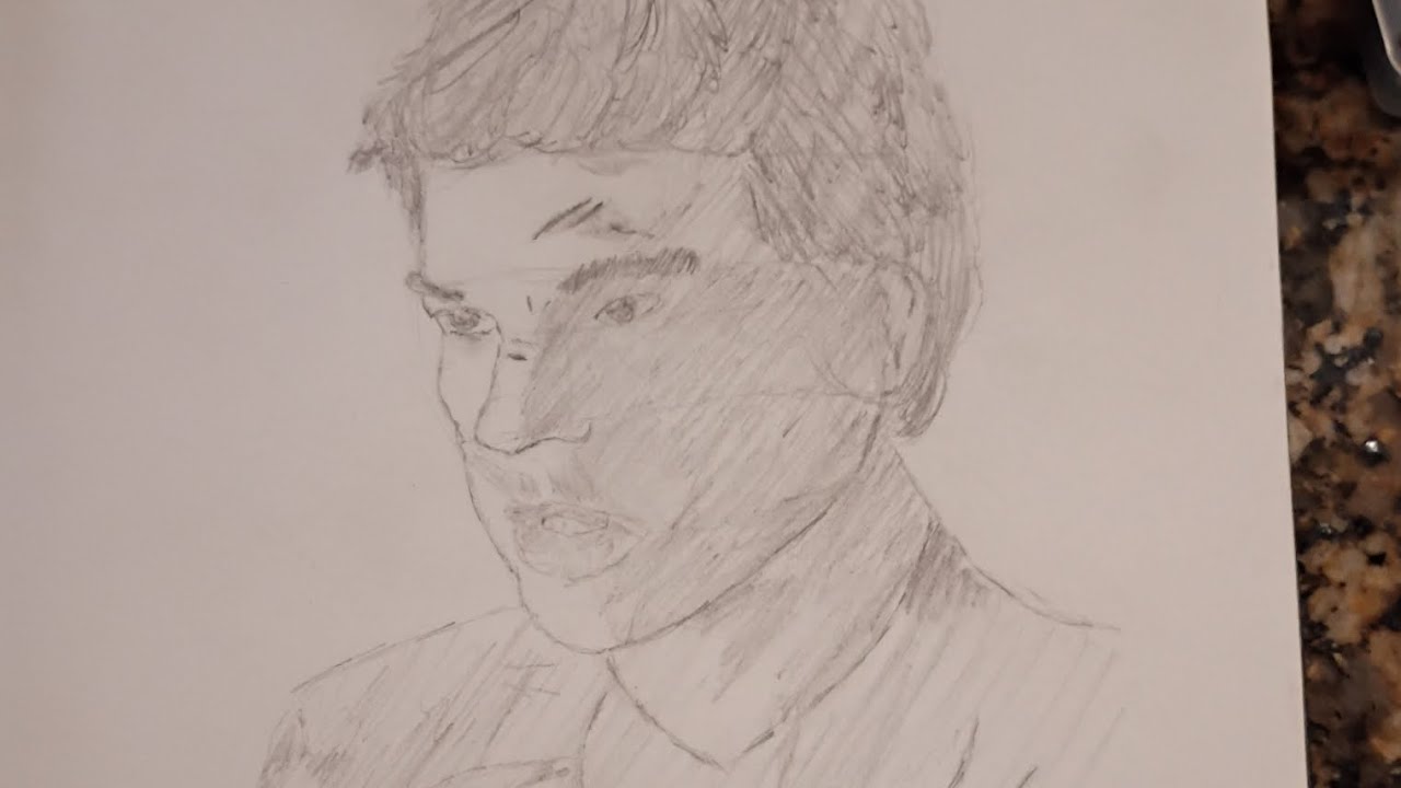 Drawing Andrew Garfield Amazing Spider man 
