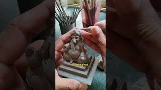Ganpati Bappa Kaise Banate Hain / Clay Ganesha Making #clay #ganesh #shorts