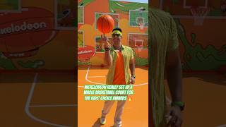 the @Nickelodeon #kidschoiceawards was unforgettable 🏀 #kca #kca2025 #nickelodeon #summeronshorts