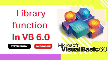 Library Function in Visual Basic || Visual Basic Tutorial || video-16