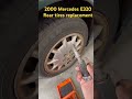Classic 2000 Mercedes E320 Rear tires replacement #sethrebuilds #automobile #mercedes #diy #rebuild