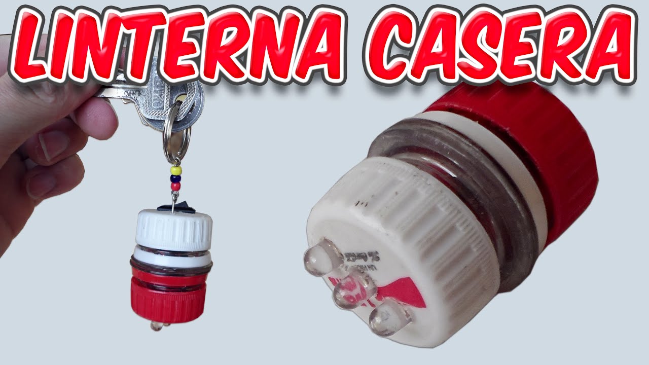 Como Hacer una Mini Linterna Led Casera (Linterna Llavero) 