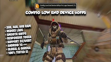 CONFIG LOW END DEVICE 60FPS IN COD MOBILE | FIX LAGS BR/MP | CODM SEASON 2 (2024)