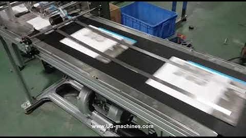 Automatic bag paging machine air suction conveyor bag pouch feeding machine