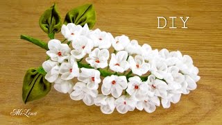 СИРЕНЬ ИЗ ЛЕНТЫ, МК / DIY BRANCH OF LILAC СИРЕНЬ ИЗ ЛЕНТЫ, МК / DIY BRANCH OF LILAC