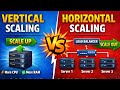 Vertical Scaling vs Horizontal Scaling Explained with Real-World Example | System Design (HLD)