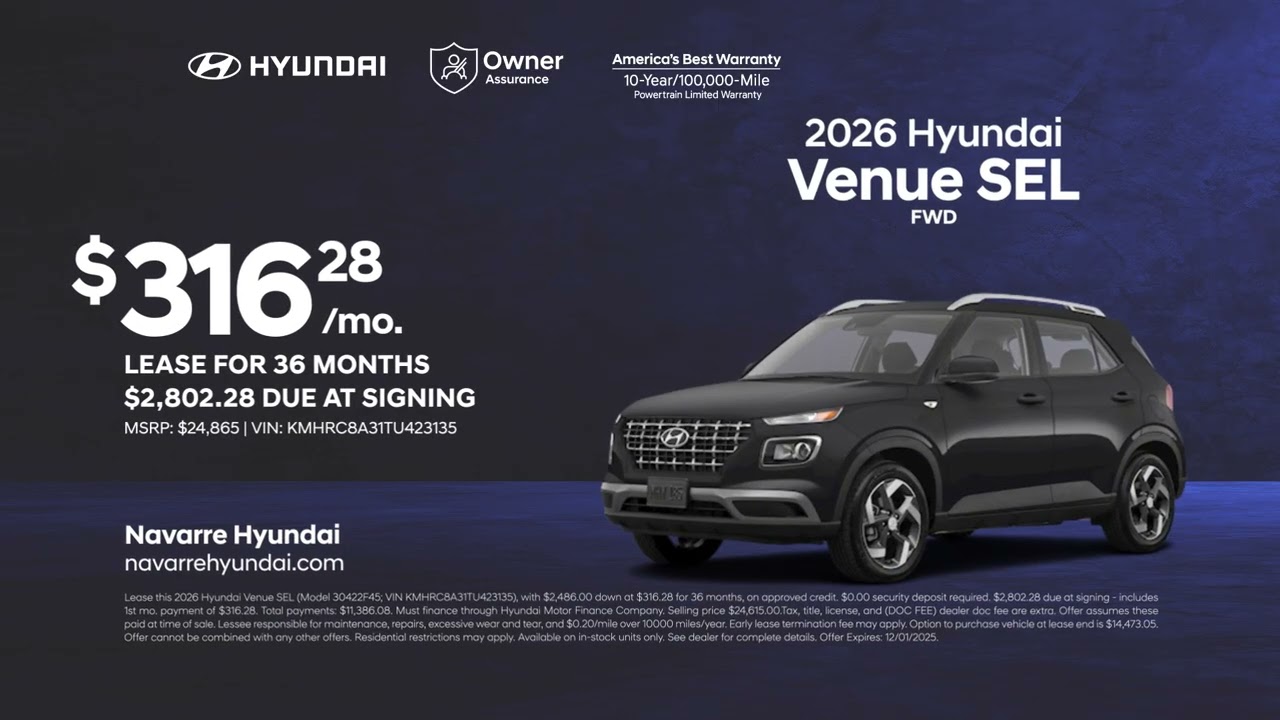 Hyundai Venue 11/30/2025 6525878