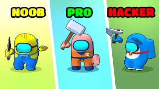 Bigger.io Imposter Vs Zombie - Imposter Move.io Gameplay - Noob Vs Pro Vs Hacker Iosandroid