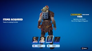 How To Get Star Wars Yoda Back Bling For FREE! (Fortnite)