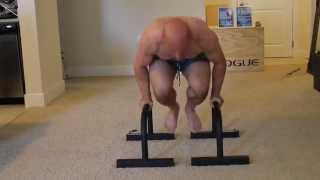 Advanced Parallette Moves: Pull through to Flutter Kick