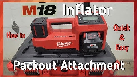 How To Mount A Milwaukee M18 Inflator 2848-20 To Your Milwaukee Packout Toolbox.