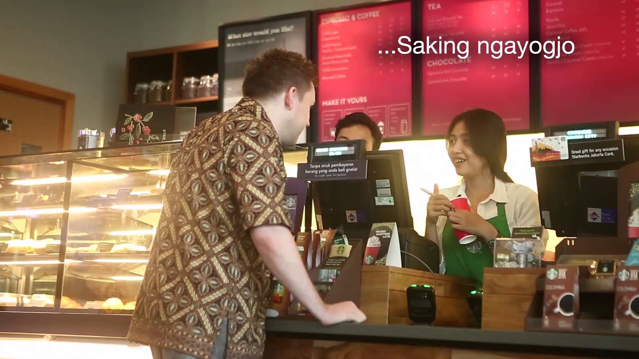 Bule Lancar Bahasa Indonesia Pesan Kopi Jos Di Starbucks YouTube