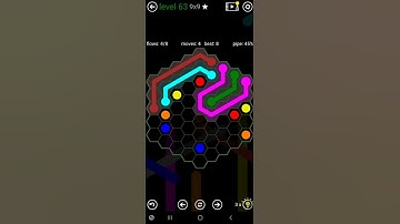 How To Solve Flow Free Hexes 9x9 Mania Level 63 Board Walk Through Solution Walkthrough