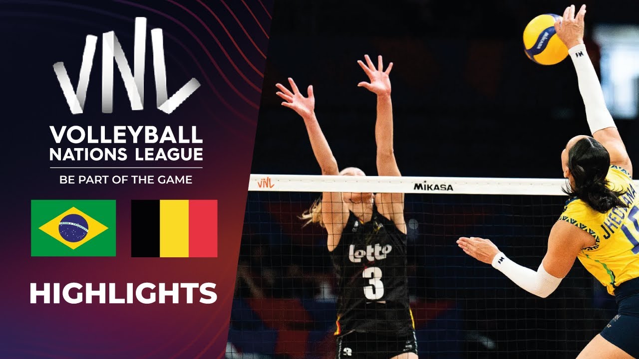 Brazil 3️⃣ vs 1️⃣ Belgium | VNL 2025 | Highlights | Ana Cristina leads the win in Istanbul 🇧🇷🔥