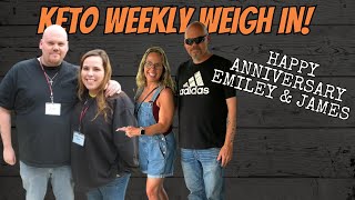 Keto Weekly Weigh In | Its Our Anniversary | We Smoked Real Good Chicken Nuggets and Pizza