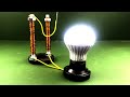 New 100% Free Energy Generator Self  Running By  Magnet With Light Bulb 220V